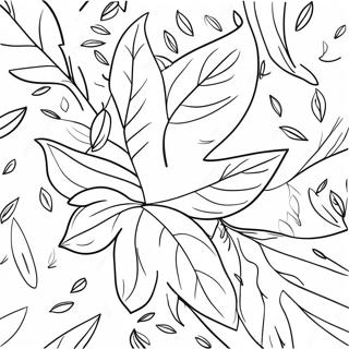 Colorful Autumn Leaves Coloring Page 24382-19592