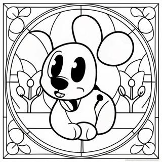 Disney Stained Glass Coloring Pages