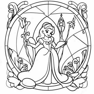 Disney Stained Glass Coloring Page 24411-19606