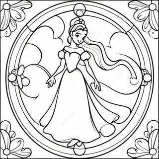 Disney Stained Glass Coloring Page 24411-19607