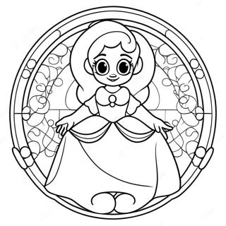 Disney Stained Glass Coloring Page 24411-19608