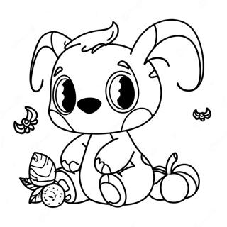 Halloween Stitch Coloring Pages