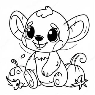 Halloween Stitch Coloring Page 2441-1995