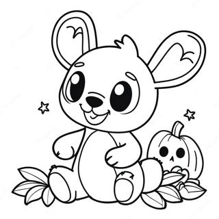 Halloween Stitch Coloring Page 2441-1996