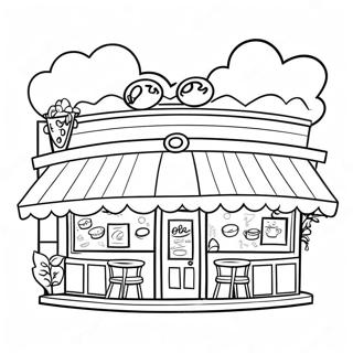 Butterbean Cafe Coloring Pages