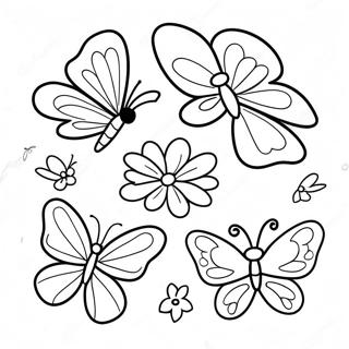 Life Cycle Of A Butterfly Coloring Page 24431-19624