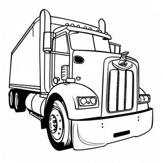 Peterbilt Truck Coloring Page 24451-19635