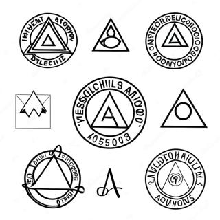 Alcoholics Anonymous Logo Coloring Page 24471-19654