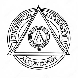 Alcoholics Anonymous Logo Coloring Page 24471-19656