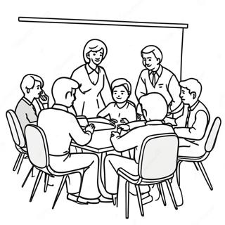 Supportive Aa Meeting Scene Coloring Page 24472-19657