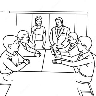 Supportive Aa Meeting Scene Coloring Page 24472-19660