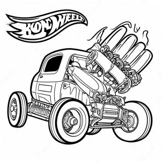 Bone Shaker Hot Wheels Coloring Page 24491-19671