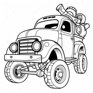 Bone Shaker Hot Wheels Coloring Page 24491-19672