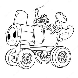 Bone Shaker In Action Coloring Page 24492-19674