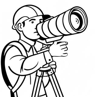 Titan Cameraman In Action Coloring Page 24502-19681