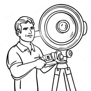 Titan Cameraman In Action Coloring Page 24502-19683