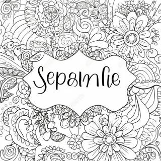 Colorful Spanish Words Coloring Page 24512-19695