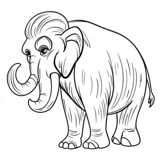 Woolly Mammoth Coloring Page 24551-19720