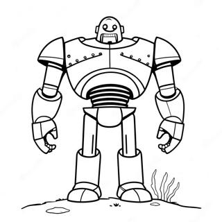 Friendly Iron Giant Coloring Page 24562-19736