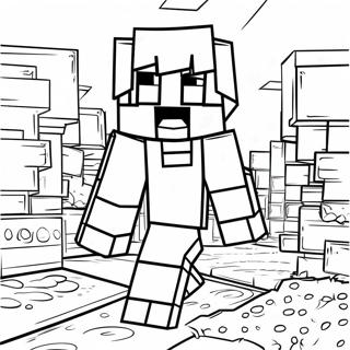 Minecraft Steve Coloring Page 24571-19732