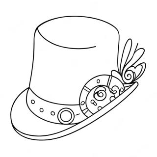 Funny Hat Coloring Page 24602-19768