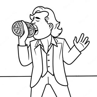 Ivan Cornejo Singing On Stage Coloring Page 24622-19785