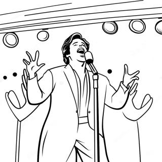 Ivan Cornejo Singing On Stage Coloring Page 24622-19786