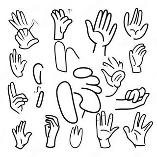 Sign Language Alphabet Coloring Page 24651-19798