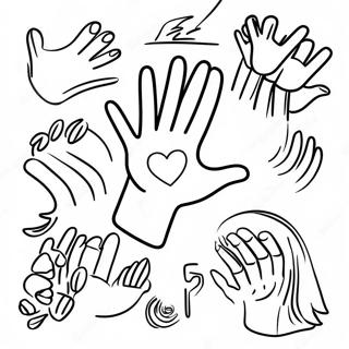 Sign Language Alphabet Coloring Page 24651-19799