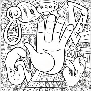 Sign Language Alphabet Coloring Page 24651-19800