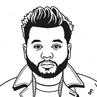 The Weeknd Coloring Pages