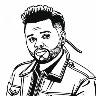 The Weeknd Coloring Page 24661-19808