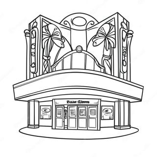 Movie Theater Coloring Pages