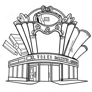 Movie Theater Coloring Page 24671-19815