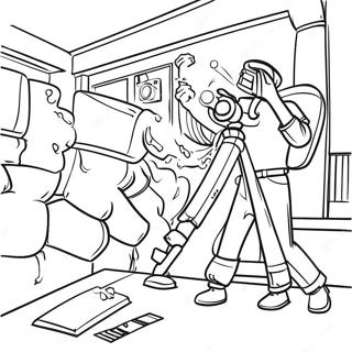 Exciting Movie Scene Coloring Page 24672-19818