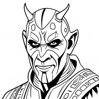 Darth Maul Coloring Page 24681-19823