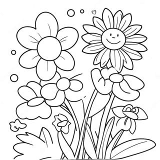 Summer Flowers Coloring Pages