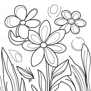 Summer Flowers Coloring Page 24691-19830