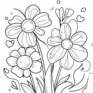 Summer Flowers Coloring Page 24691-19831