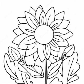 Summer Flowers Coloring Page 24691-19832