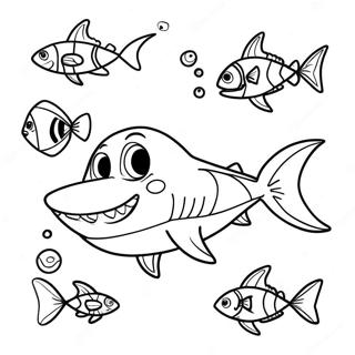 Exciting Shark Boy Adventure Coloring Page 24702-19838