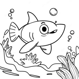 Exciting Shark Boy Adventure Coloring Page 24702-19840