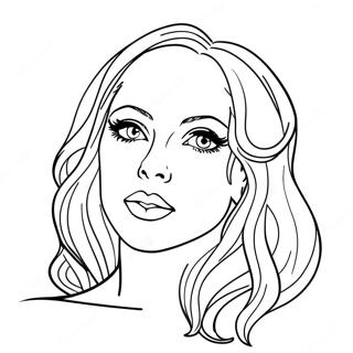 Lady Gaga Coloring Page 24711-19850