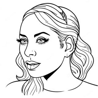 Lady Gaga Coloring Page 24711-19851