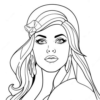 Lady Gaga Coloring Page 24711-19852