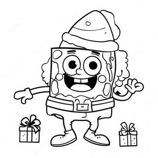 Spongebob Christmas Coloring Pages