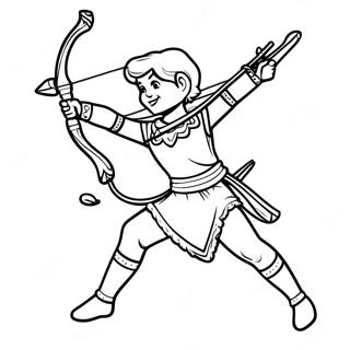 Bow And Arrow Coloring Pages