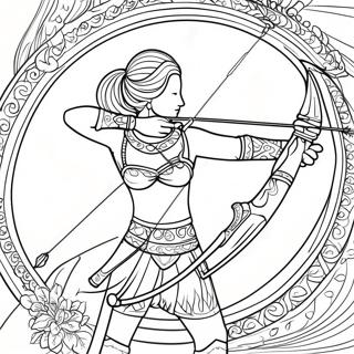 Bow And Arrow Coloring Page 24721-19855