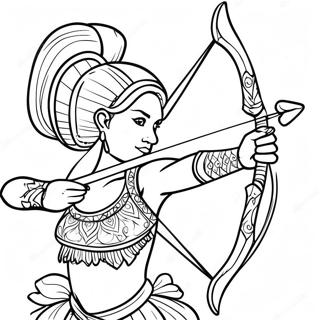 Bow And Arrow Coloring Page 24721-19856