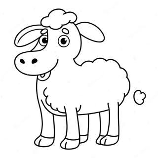 Funny Shaun The Sheep Coloring Page 24732-19871